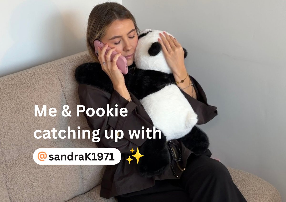 Mia's Instagram story: on the phone on the sofa with Pookie, captioned Me and Pookie catching up with her mom