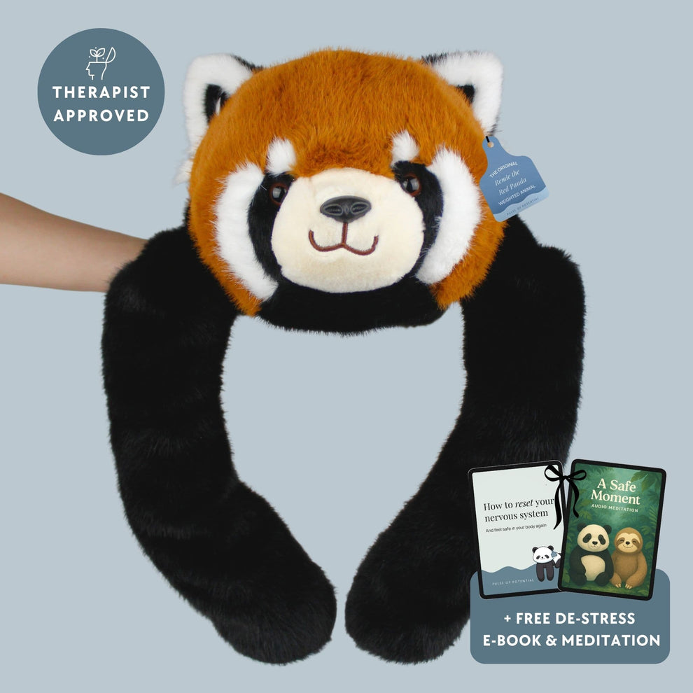 1-min_717f579e-5361-460f-831f-7128eadf5e7c.jpg Remie the Red Panda Weighted Animal - Image 1
