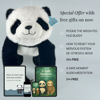 Pookie the Panda Weighted Hug Buddy for Children