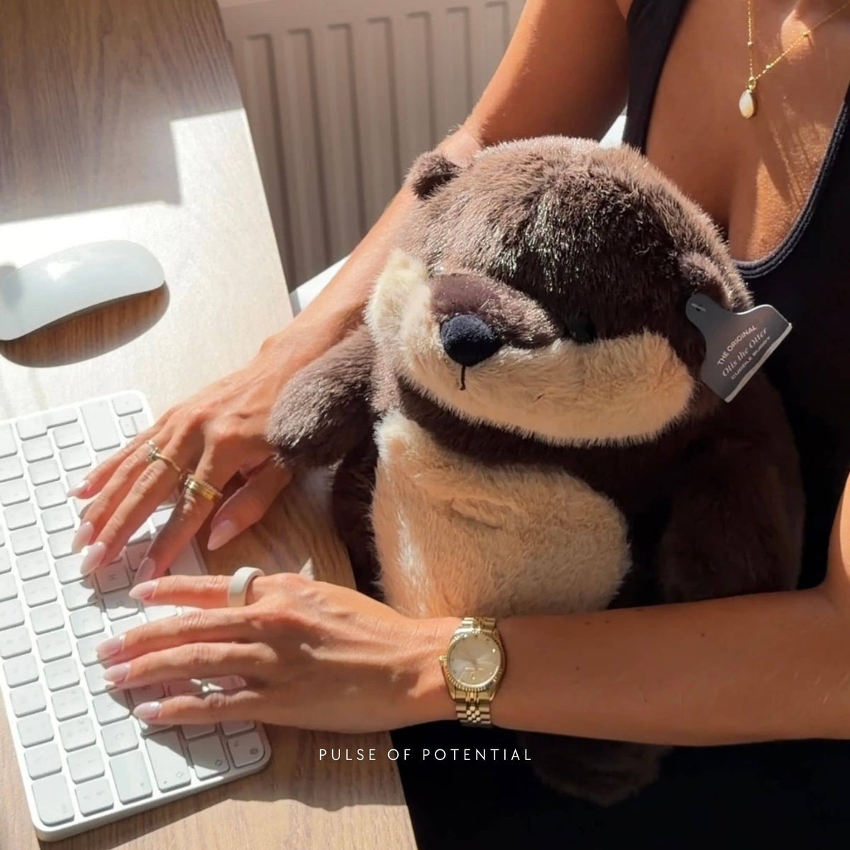 Otis the Otter Weighted Cuddle Buddy