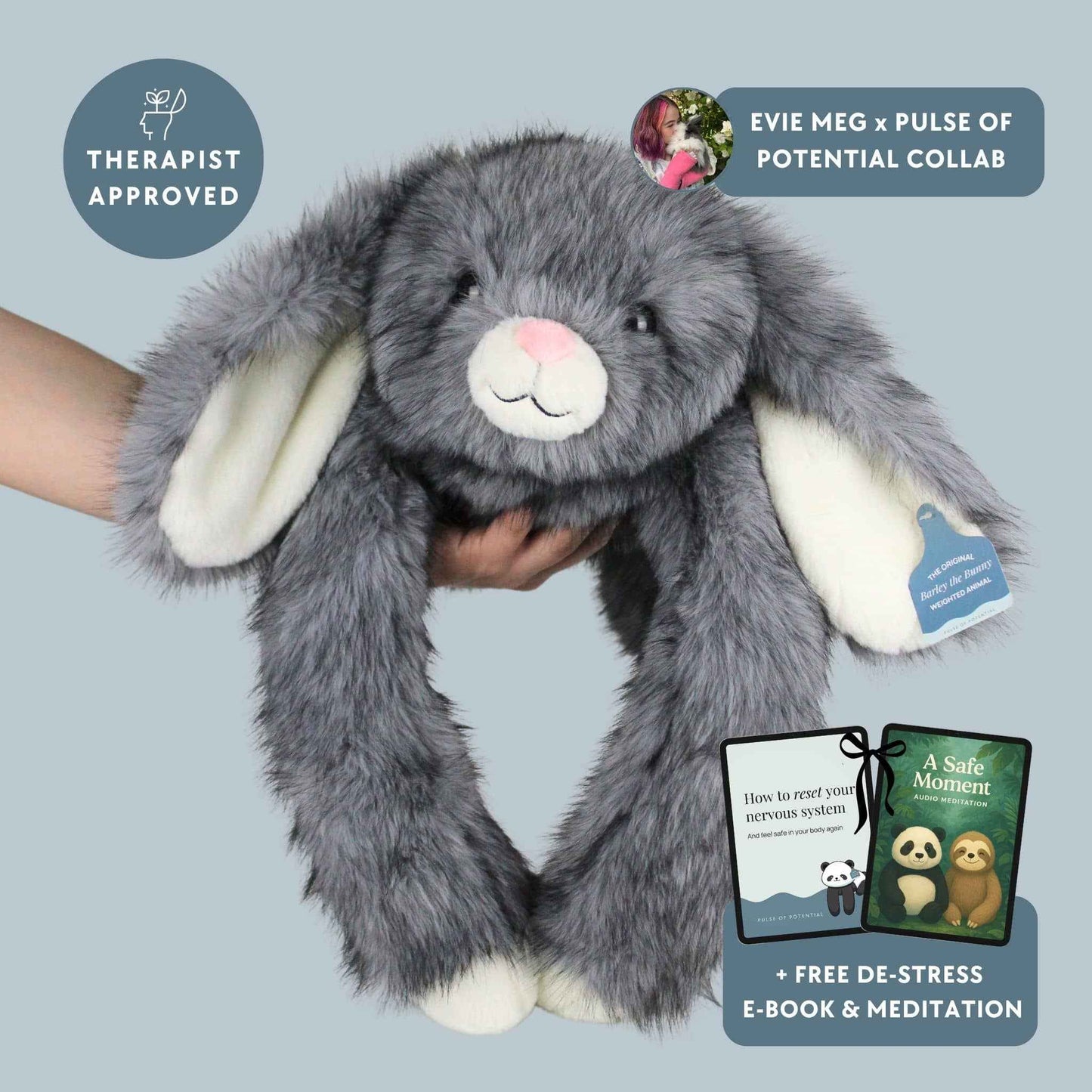 Barley the Bunny Weighted Animal