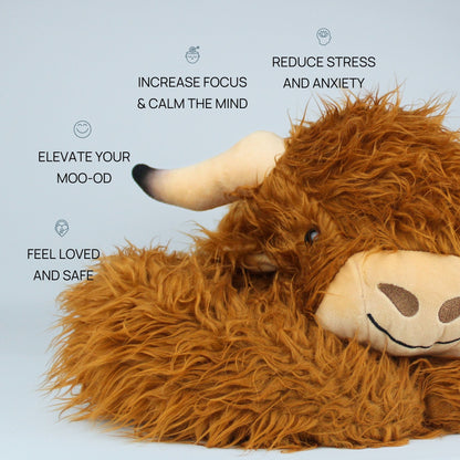 Hallie the Highland Cow Weighted Animal