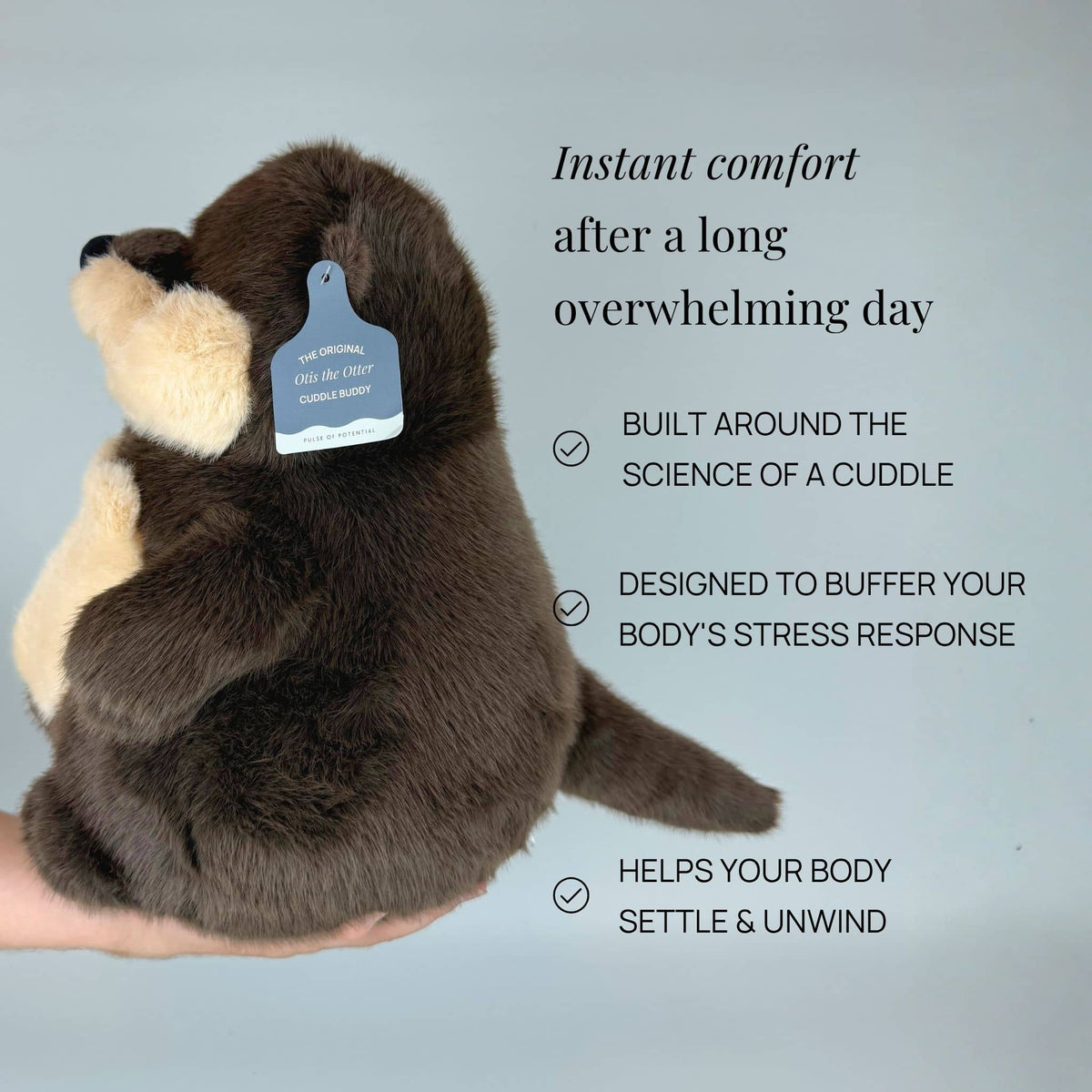 Otis the Otter Weighted Cuddle Buddy