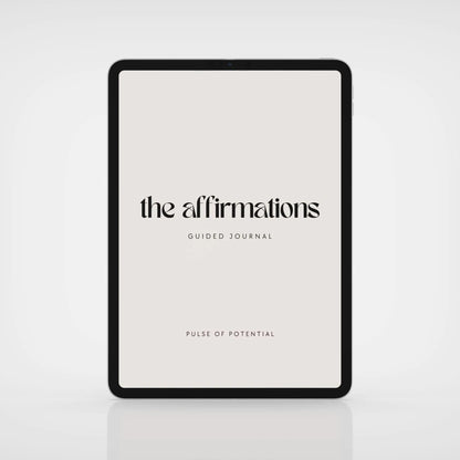 The Affirmations Digital Fillable Journal