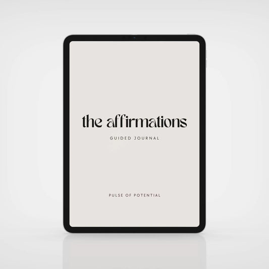The Affirmations Digital Fillable Journal