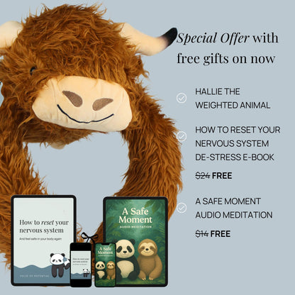 Hallie the Highland Cow Weighted Animal