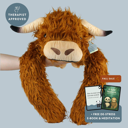 Hallie the Highland Cow Weighted Animal