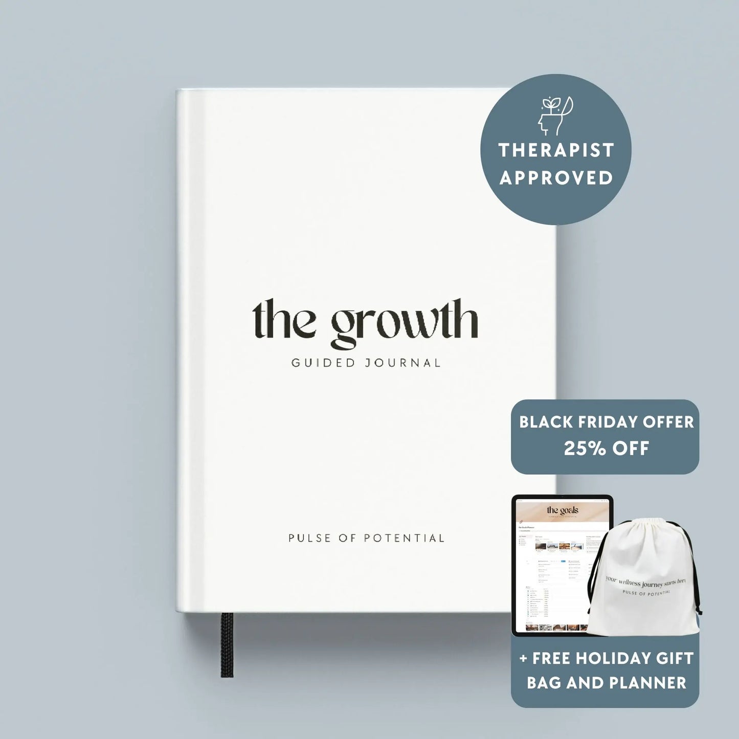 The Growth Guided Journal Hardcover Pulse of Potential