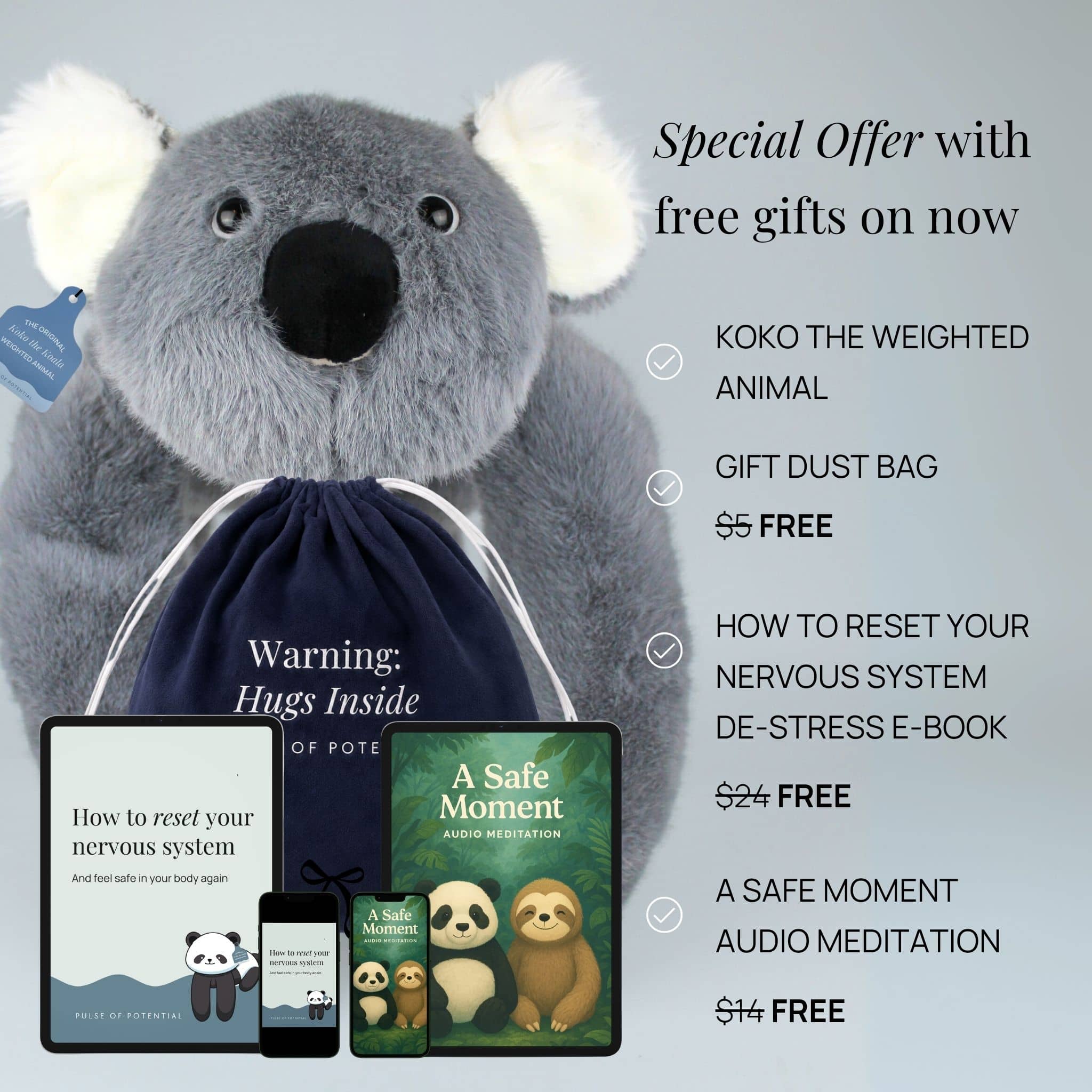 Koko the Koala Weighted Animal – Pulse of Potential