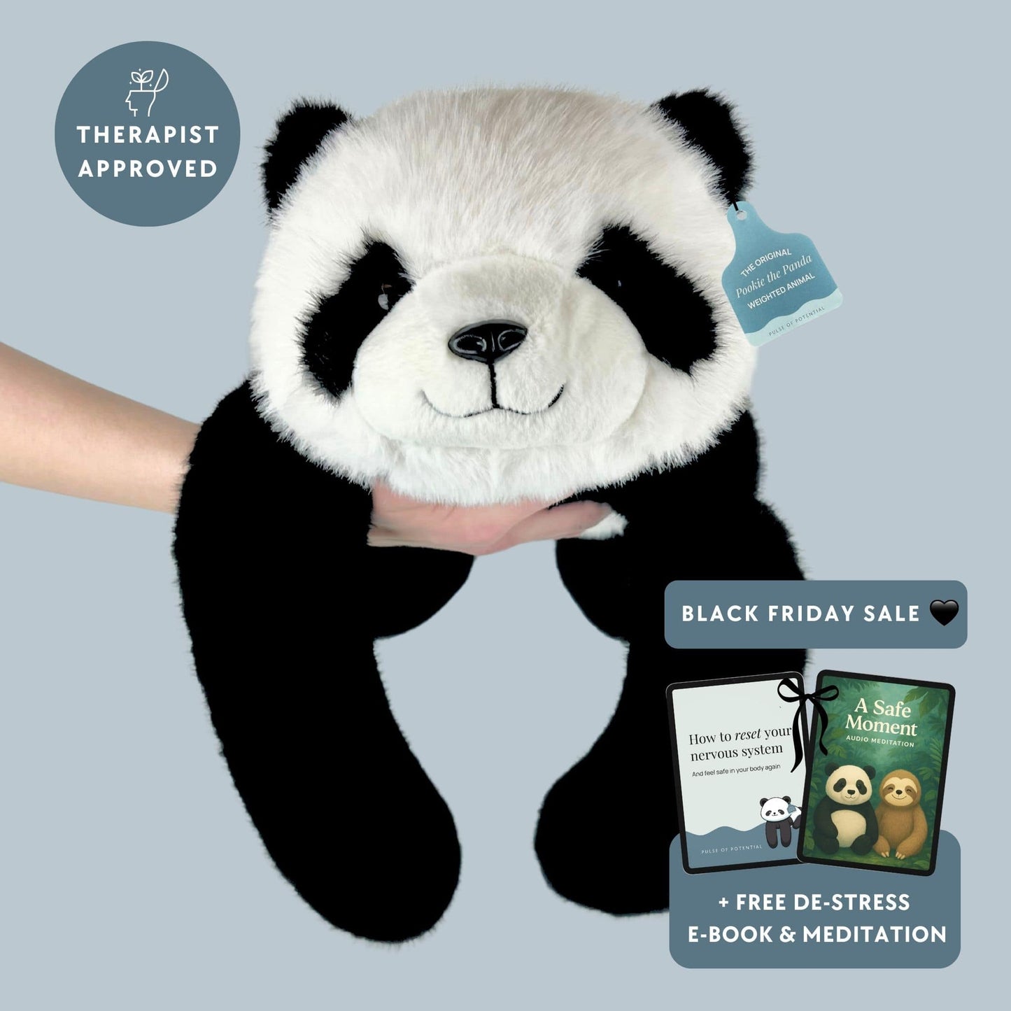 Pookie the Panda Weighted Animal