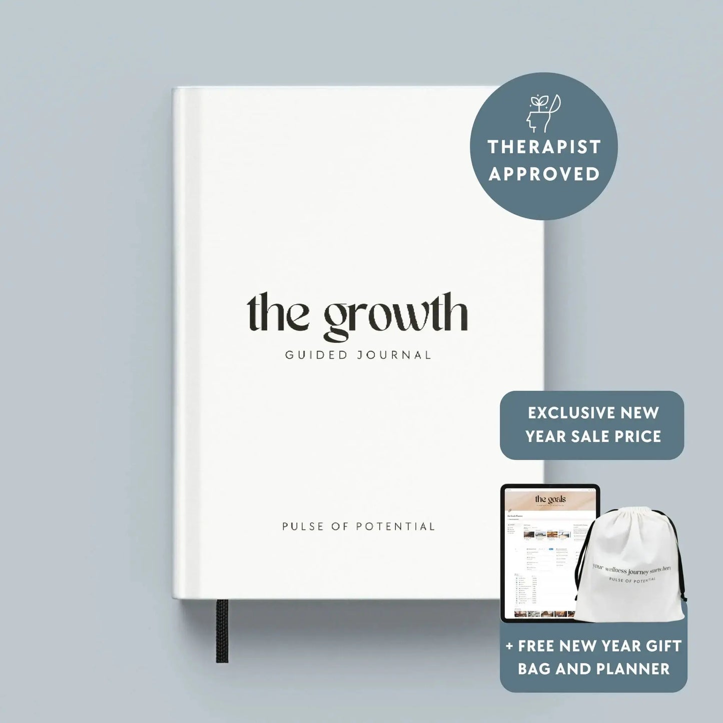 The Growth Guided Journal Hardcover Pulse of Potential