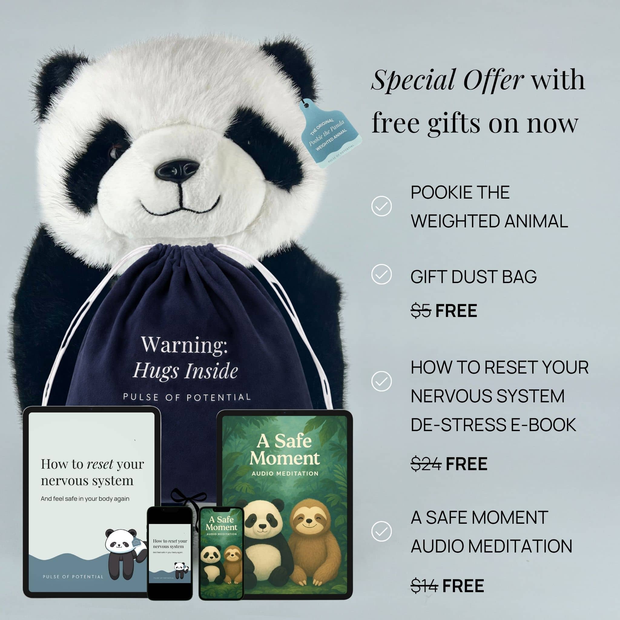 Pookie the Panda Weighted Animal – Pulse of Potential
