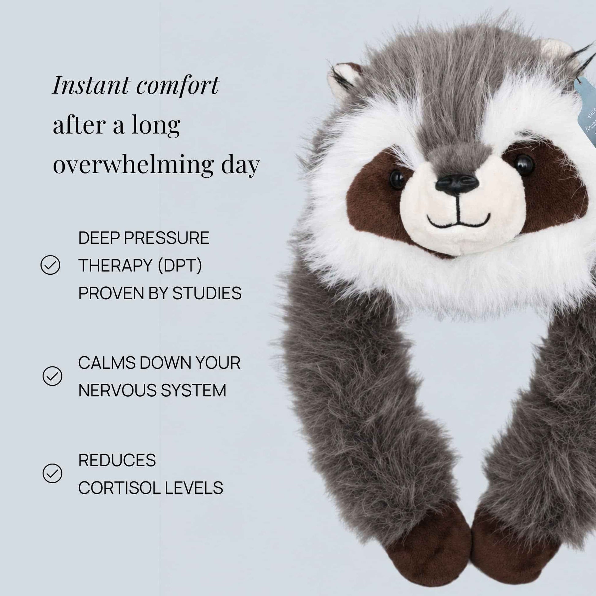 Rockie the Raccoon Weighted Animal