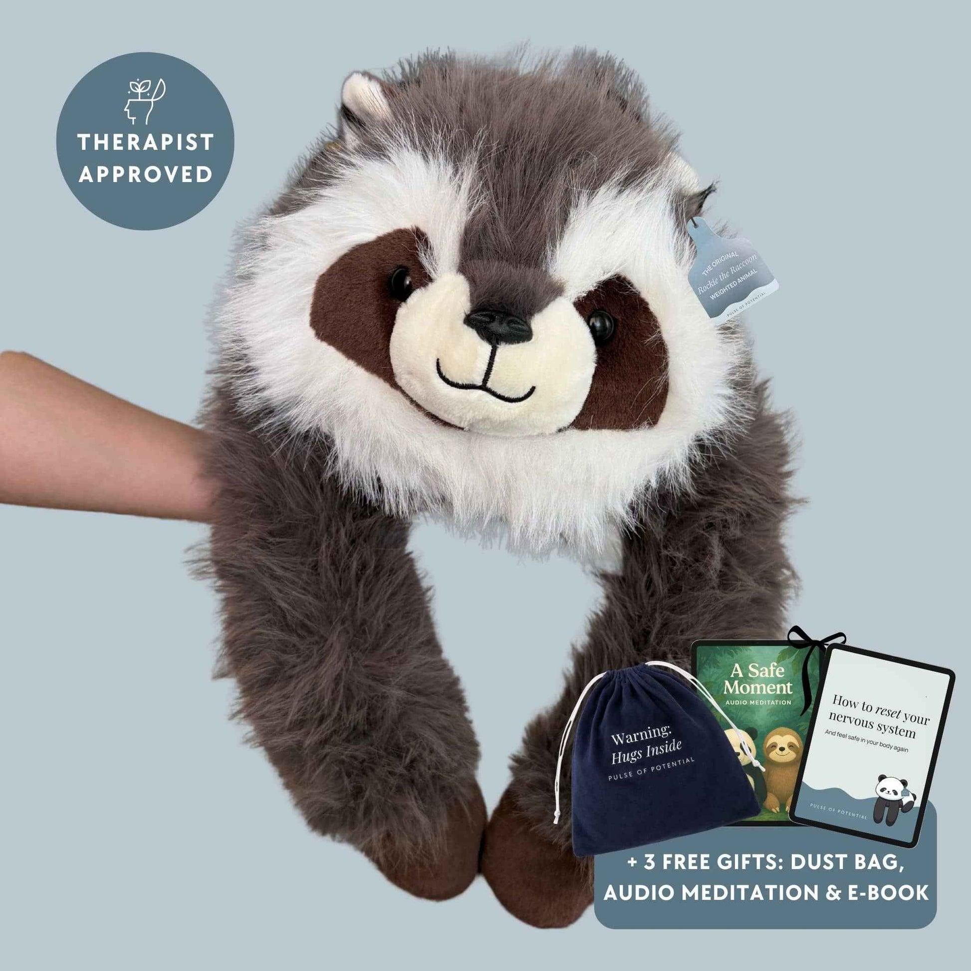Rockie the Raccoon Weighted Animal